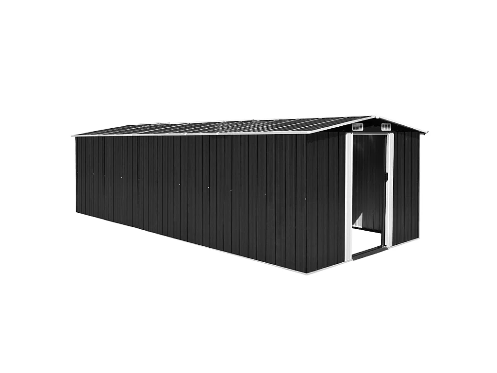 Zulema  Abri de jardin 257x580x181 cm Métal Anthracite