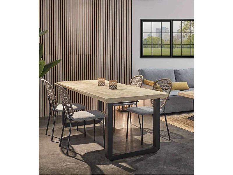 Pack de 2 paneles actústicos de 120x60x2,2 cm de MDF y PET en color roble honey y gris