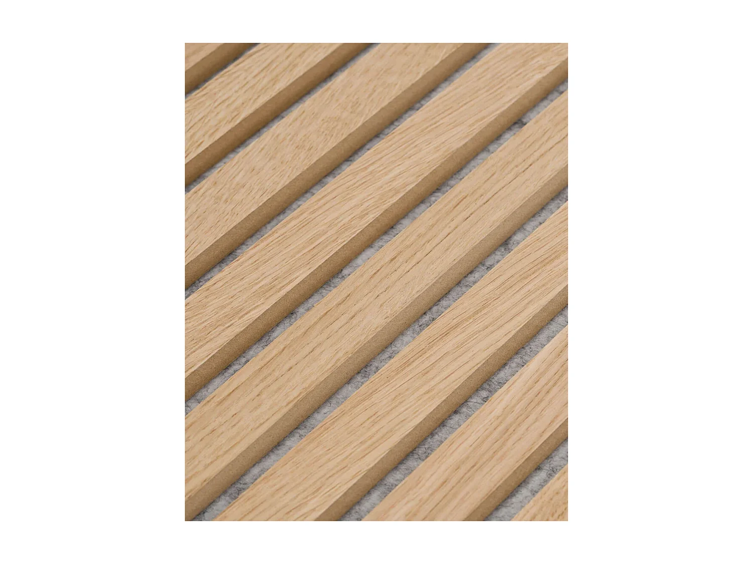 Pack de 2 paneles acústicos de 60x240x2,2 cm de MDF y PET para reducir el eco beige Deco