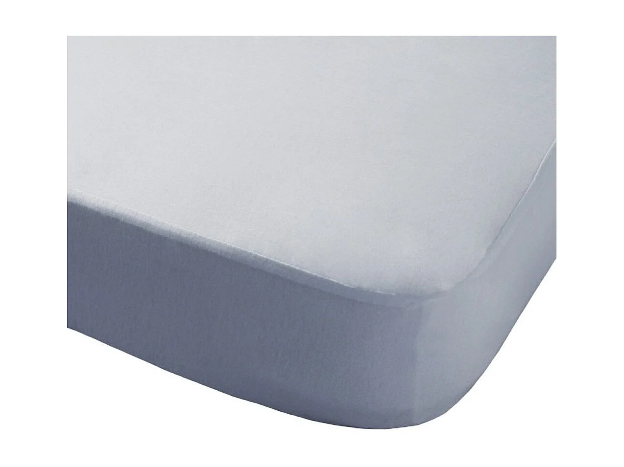 Sábana bajera de 135x190-200 cm de algodón impermeable y transpirable en color blanco Luna