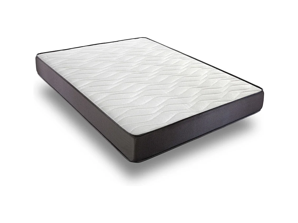 Colchón viscoelástico de 135x190x15 cm con núcleo de densidad de 30 kg en blanco Toc 15