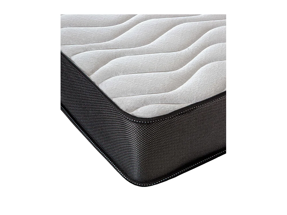 Colchón viscoelástico de 135x190x15 cm con núcleo de densidad de 30 kg en blanco Toc 15