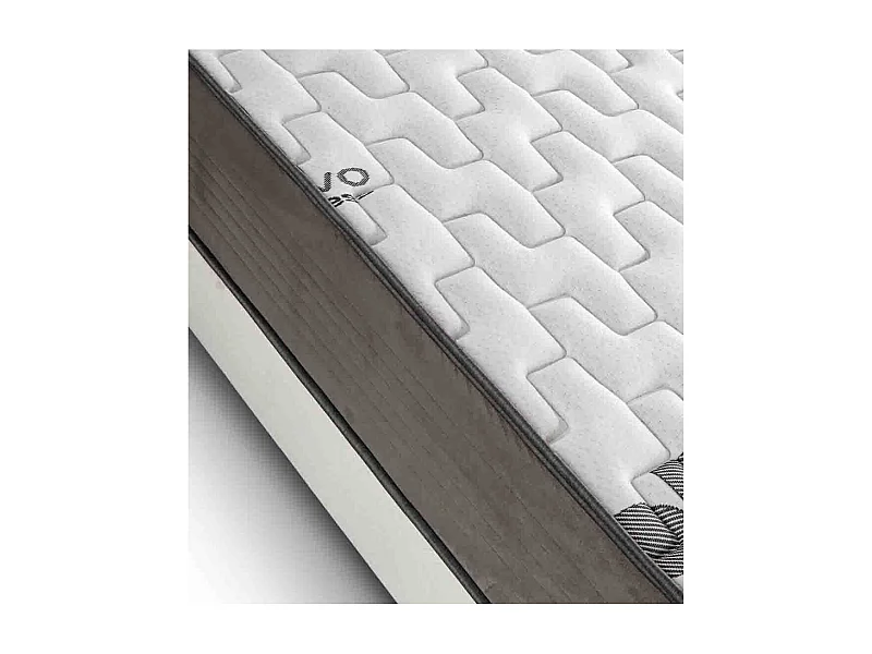 Colchón de 150x190x25 cm con espuma HR y lámina de 4 cm con tejido suave Visco Carbono