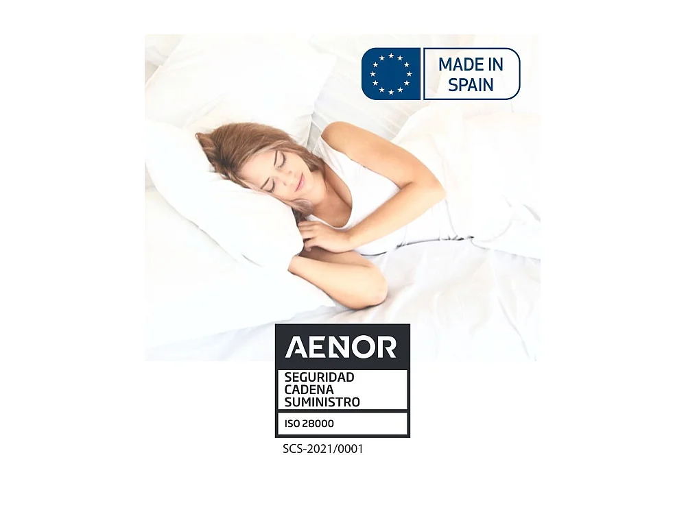 Cubrecolchón acolchado de 90x190-200x26 cm absorbente y transpirable en blanco Zafir