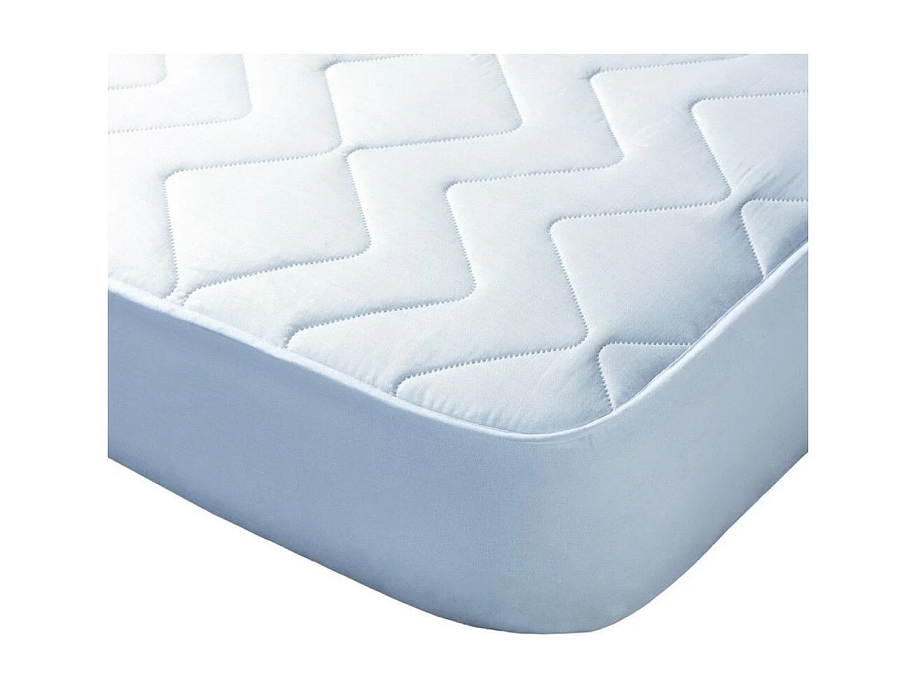 Cubrecolchón de 135x190 cm hipoalergénico de microfibra extra suave en color blanco Alisa