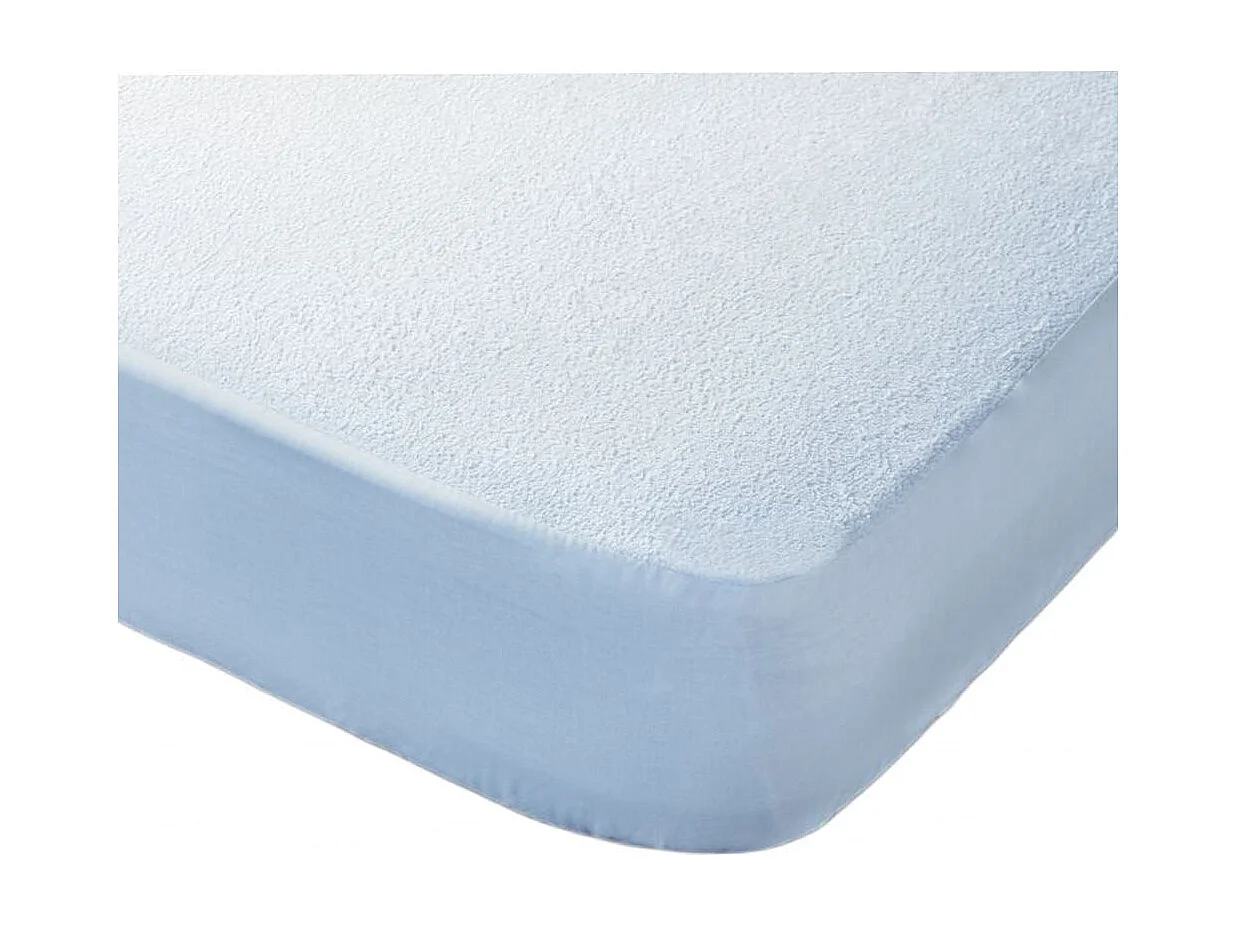 Protector impermeable de 150x190-200 cm de algodón rizo de alto gramaje en blanco Vent