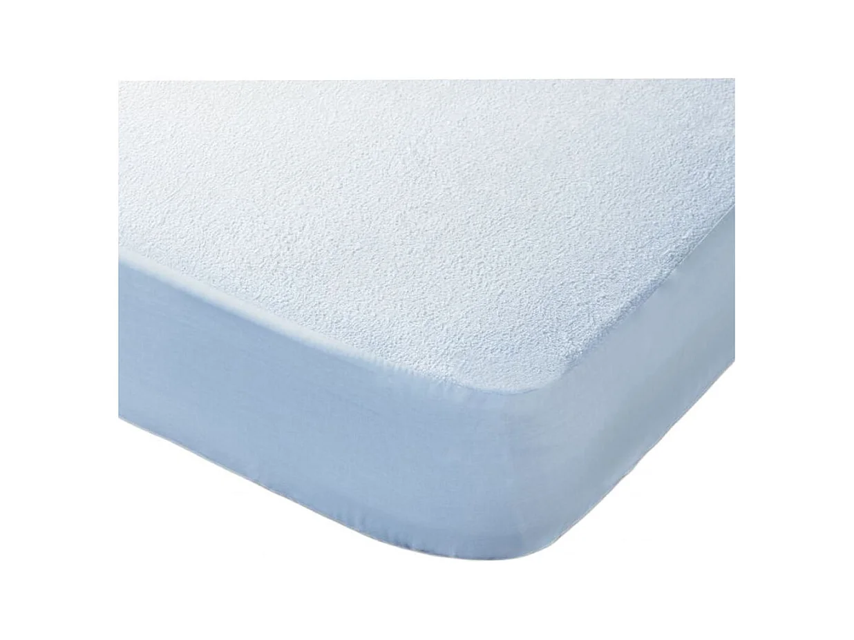 Protector impermeable de 90x190-200 cm de algodón rizo de alto gramaje en blanco Vent