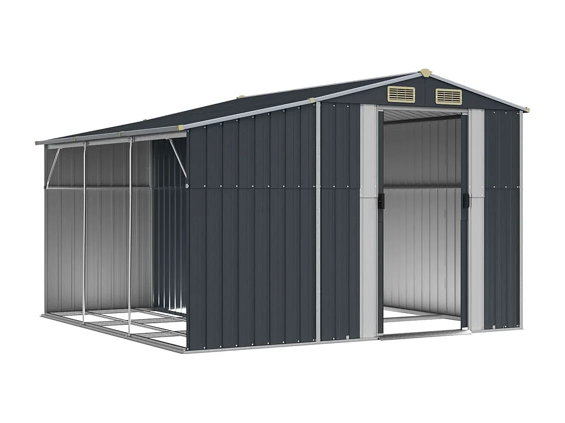 Lakeville  Abri de jardin anthracite 277x279x179 cm acier galvanisé