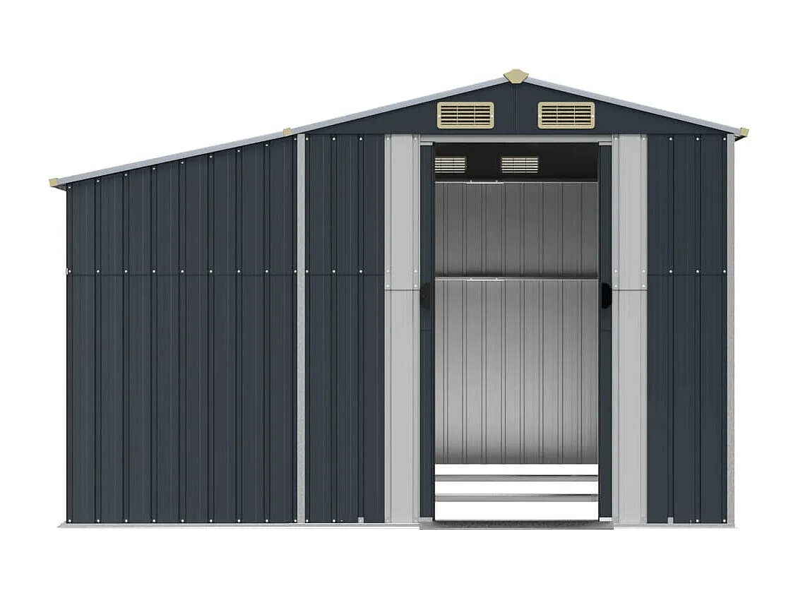 Lakeville  Abri de jardin anthracite 277x279x179 cm acier galvanisé