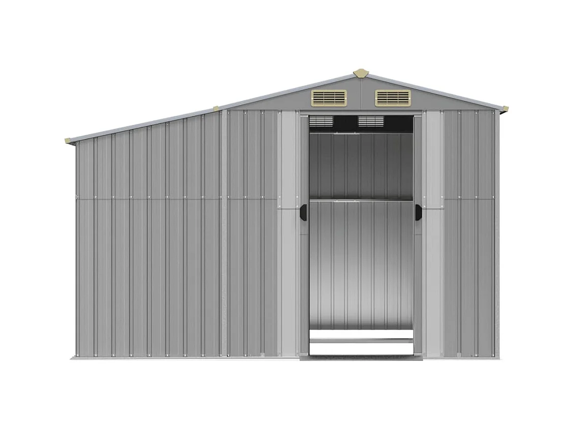 Lakeville  Abri de jardin gris 277x192,5x179 cm acier galvanisé