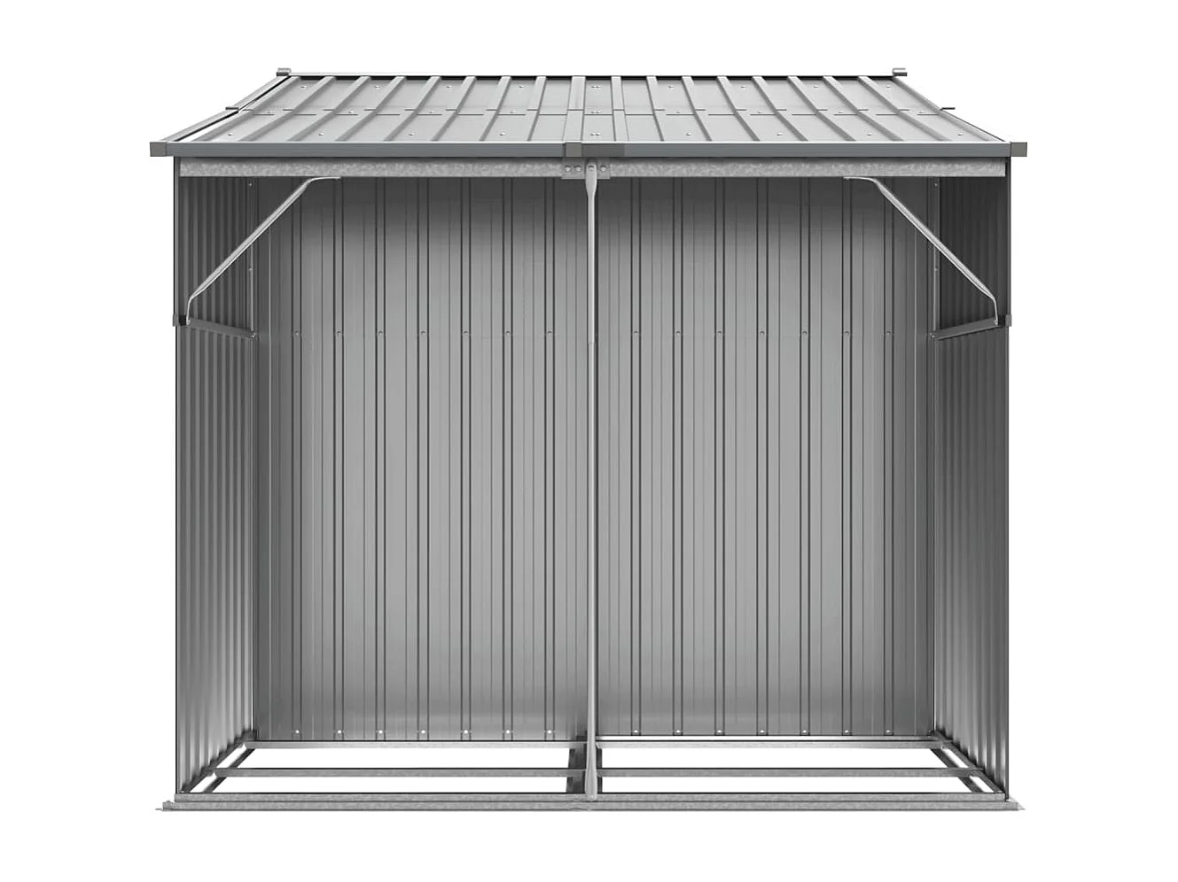 Lakeville  Abri de jardin gris 277x192,5x179 cm acier galvanisé