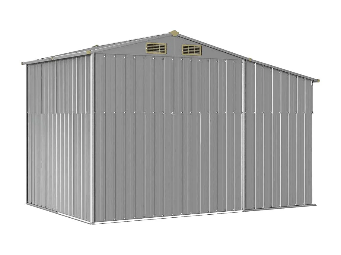 Lakeville  Abri de jardin gris 277x192,5x179 cm acier galvanisé