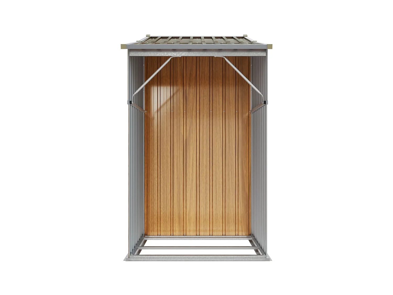 Lakeville  Abri de jardin marron 277x93x179 cm acier galvanisé