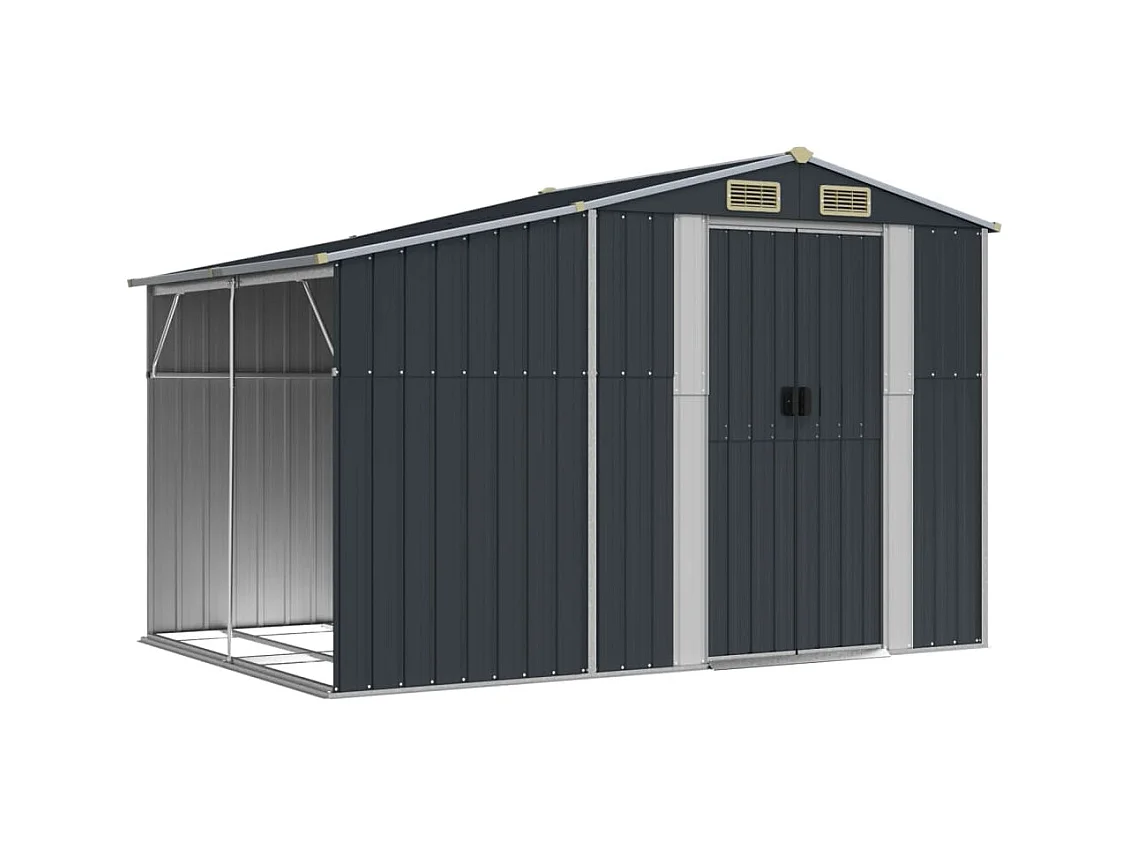 Lakeville  Abri de jardin anthracite 277x192,5x179 cm acier galvanisé