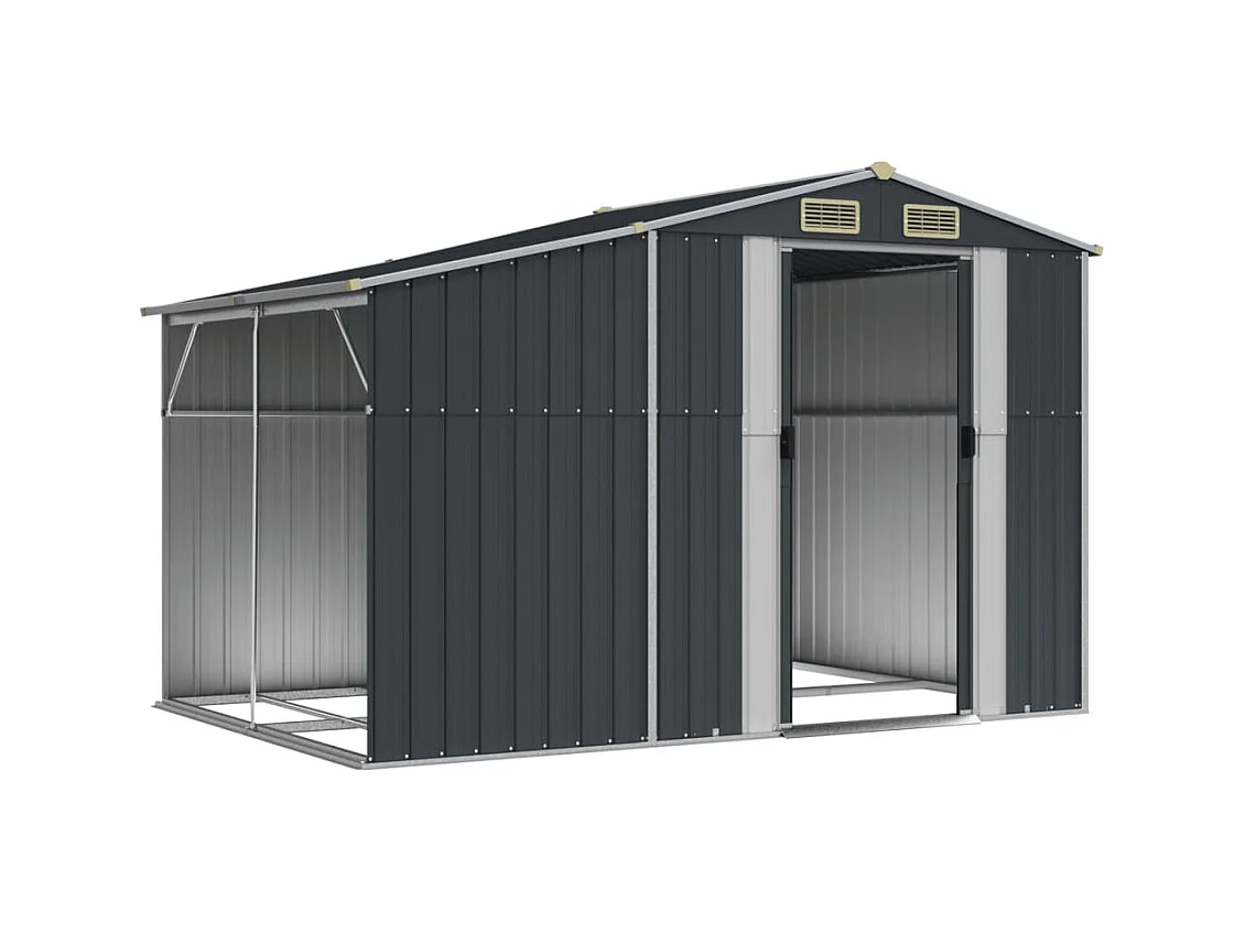 Lakeville  Abri de jardin anthracite 277x192,5x179 cm acier galvanisé