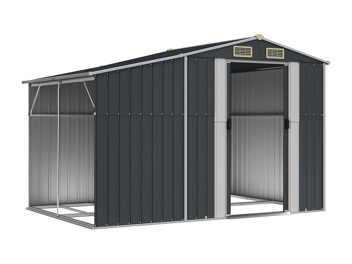 Lakeville  Abri de jardin anthracite 277x192,5x179 cm acier galvanisé