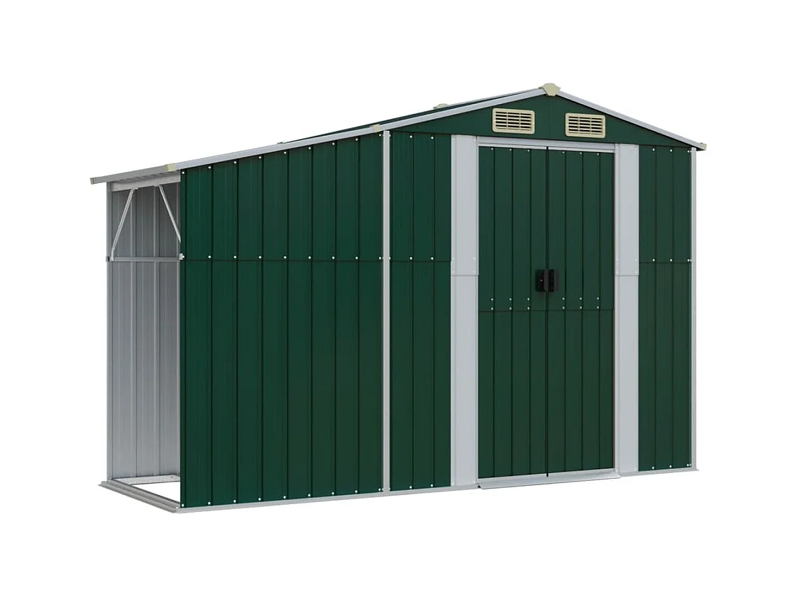 Lakeville  Abri de jardin vert 277x279x179 cm acier galvanisé