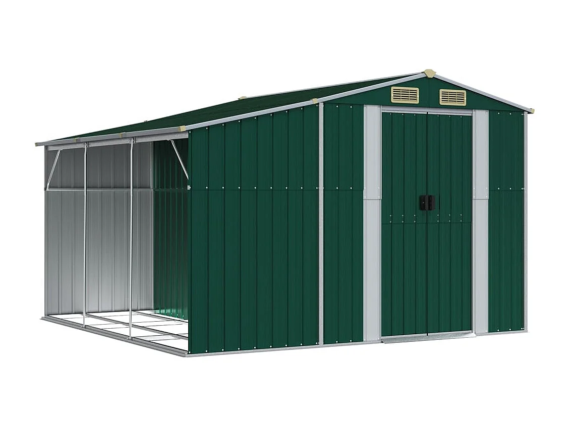 Lakeville  Abri de jardin vert 277x279x179 cm acier galvanisé