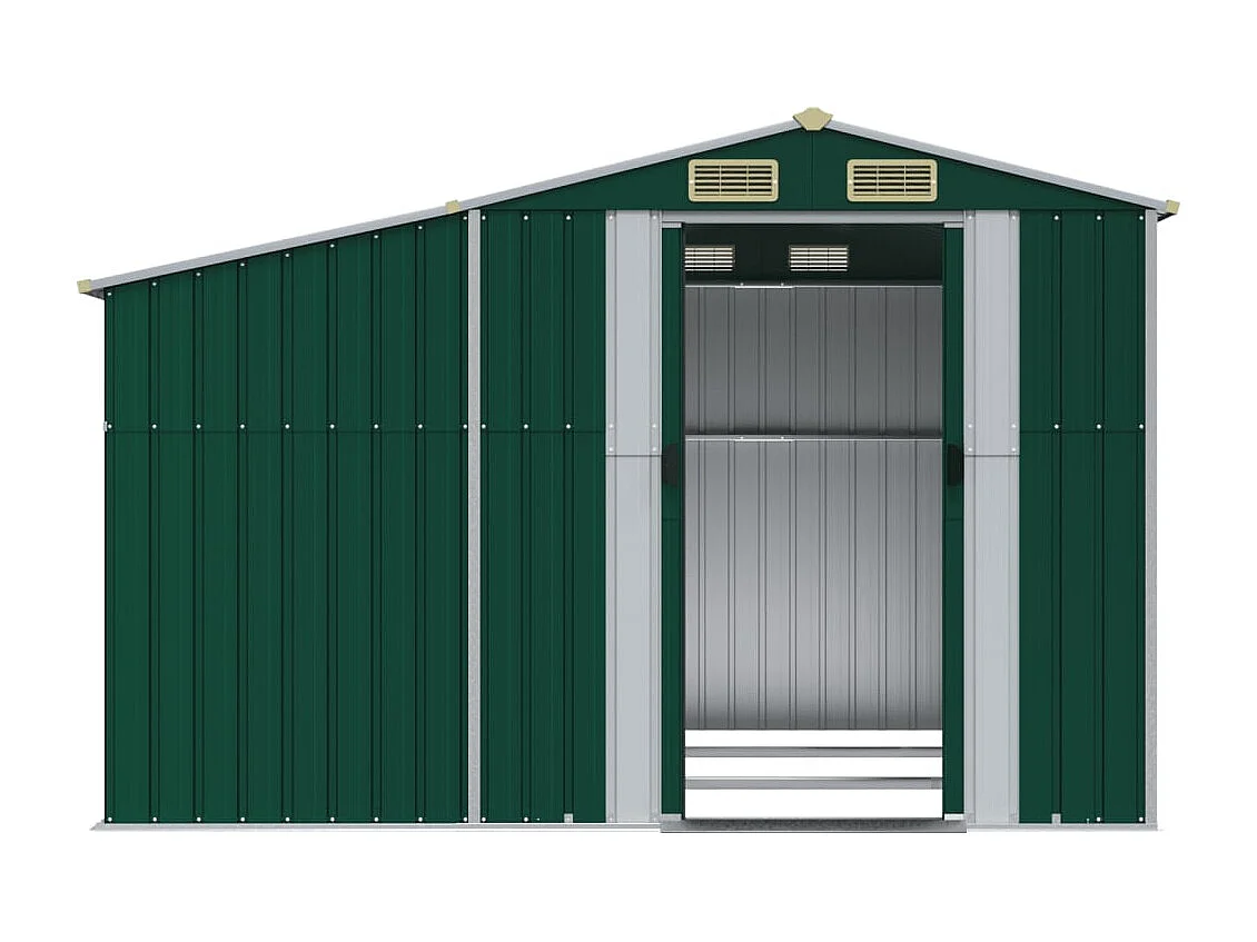 Lakeville  Abri de jardin vert 277x279x179 cm acier galvanisé