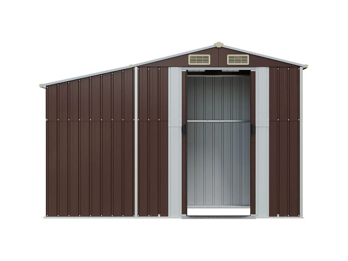 Lakeville  Abri de jardin marron 277x93x179 cm acier galvanisé