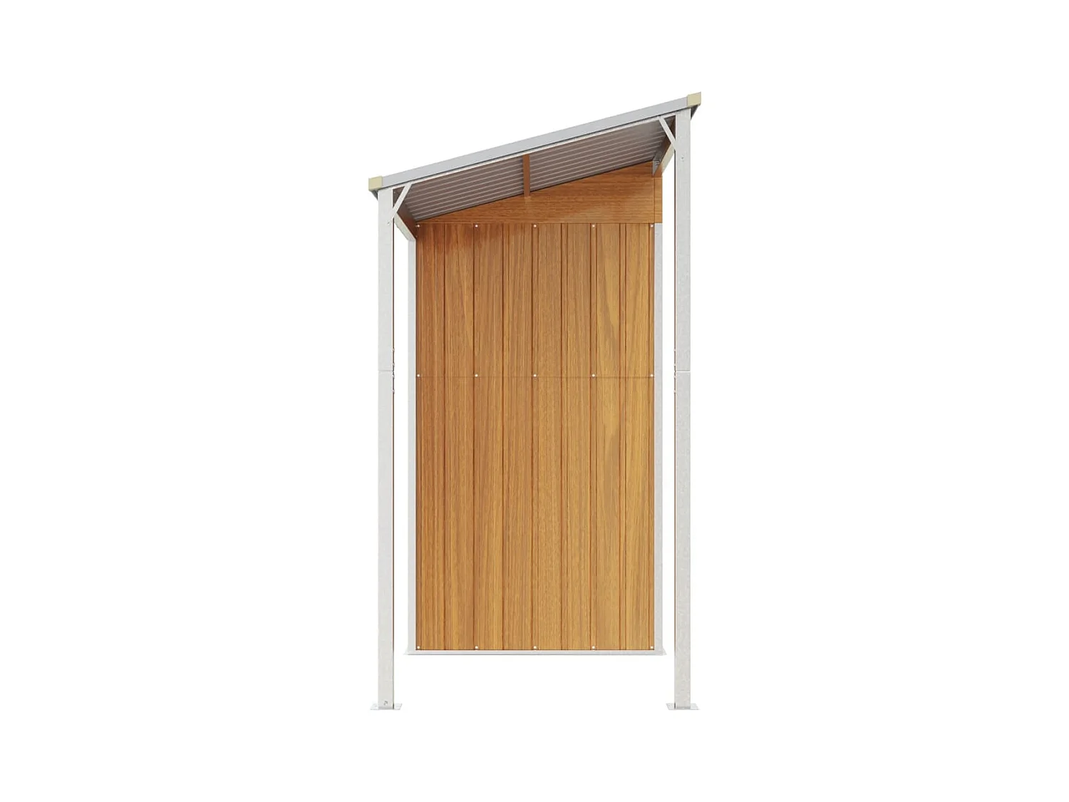 Klavs  Abri de jardin avec toit prolongé marron clair 277x107x181 cm