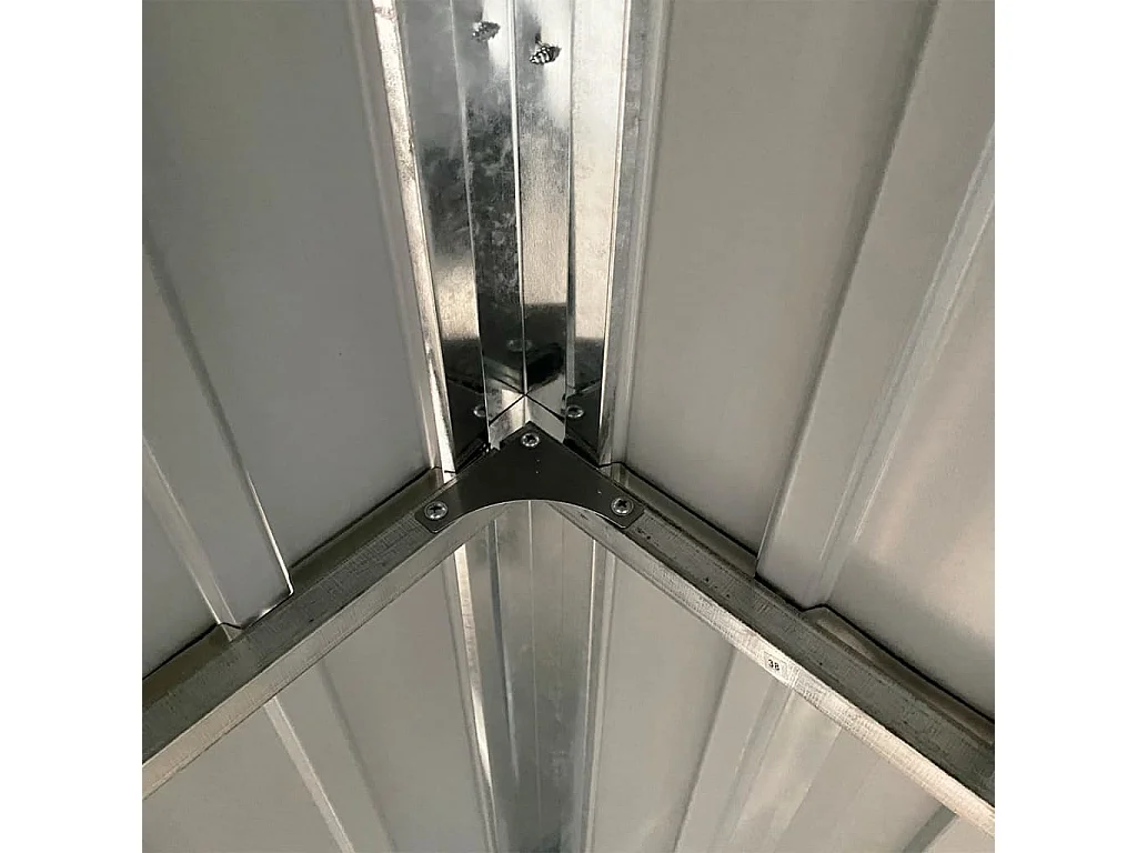 Klavs  Abri de jardin avec toit prolongé marron clair 277x107x181 cm