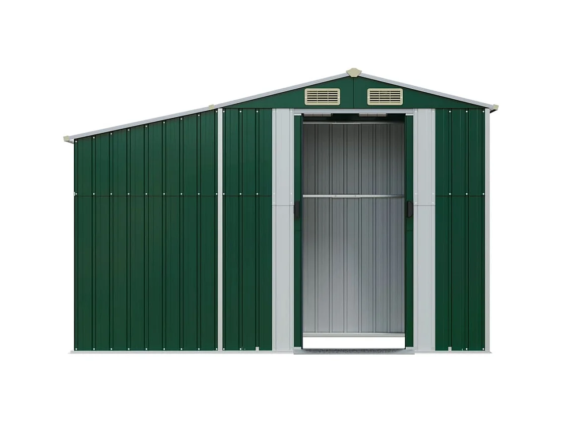Lakeville  Abri de jardin vert 277x93x179 cm acier galvanisé