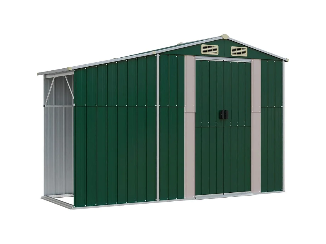 Lakeville  Tuinschuur 277x93x179 cm gegalvaniseerd staal groen