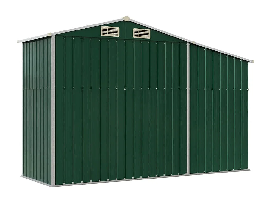 Lakeville  Abri de jardin vert 277x93x179 cm acier galvanisé