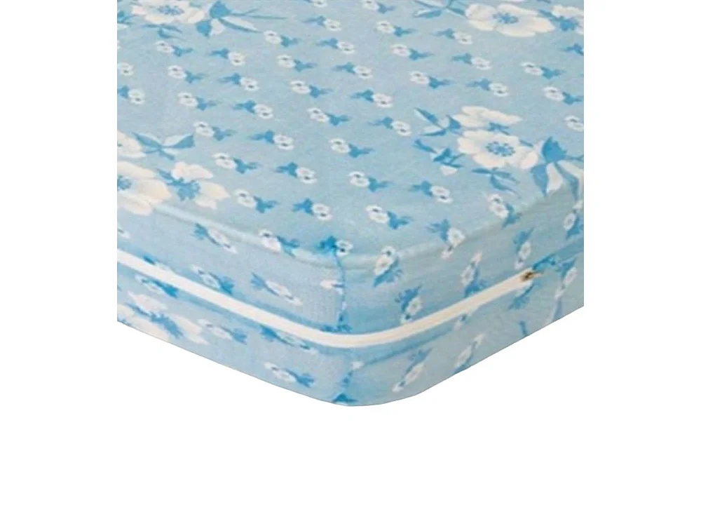 Funda de colchón elástica de 90x190x25 cm con cremallera reforzada en color azul Alba