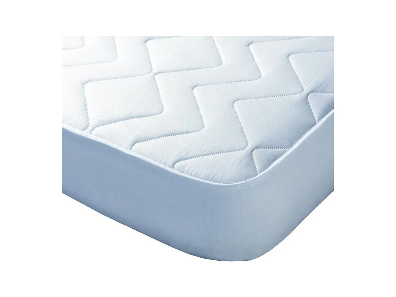 Cubrecolchón de 90x190 cm hipoalergénico de microfibra extra suave en color blanco Alisa