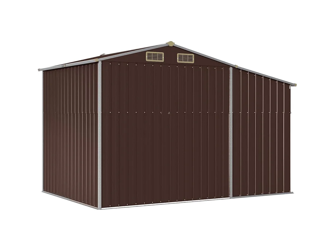 Lakeville  Abri de jardin marron 277x192,5x179 cm acier galvanisé