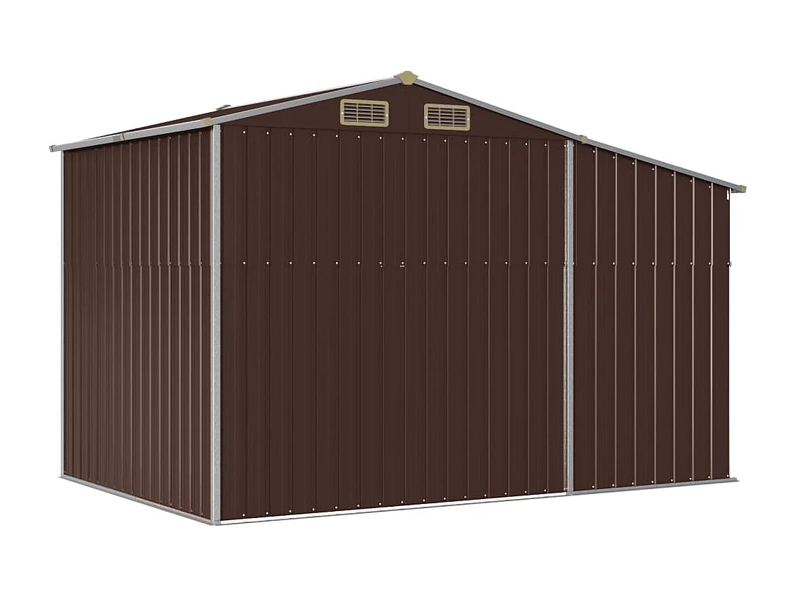 Lakeville  Abri de jardin marron 277x192,5x179 cm acier galvanisé