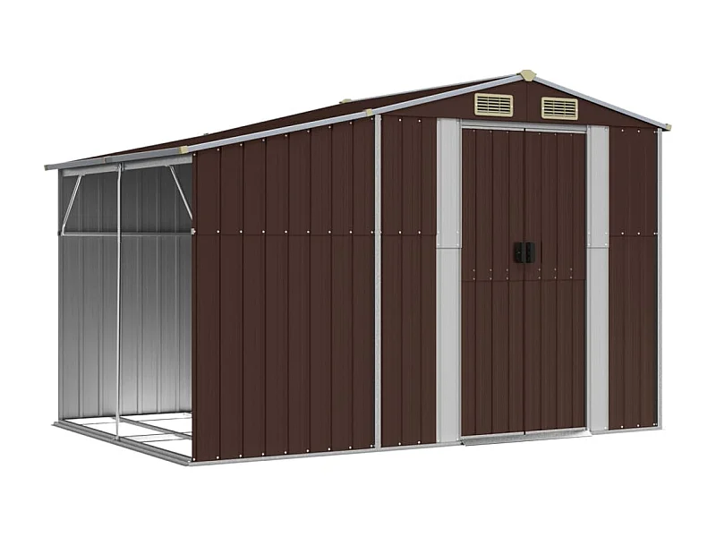 Lakeville  Tuinschuur 277x192,5x179 cm gegalvaniseerd staal bruin