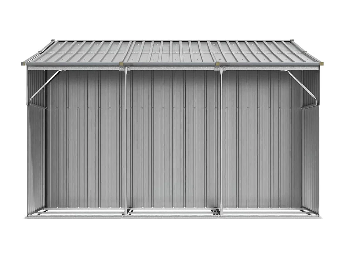 Lakeville  Abri de jardin gris 277x279x179 cm acier galvanisé