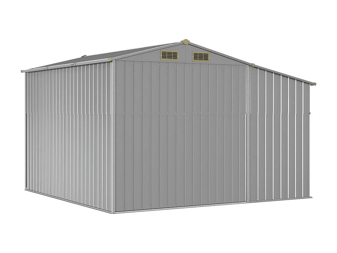 Lakeville  Abri de jardin gris 277x279x179 cm acier galvanisé