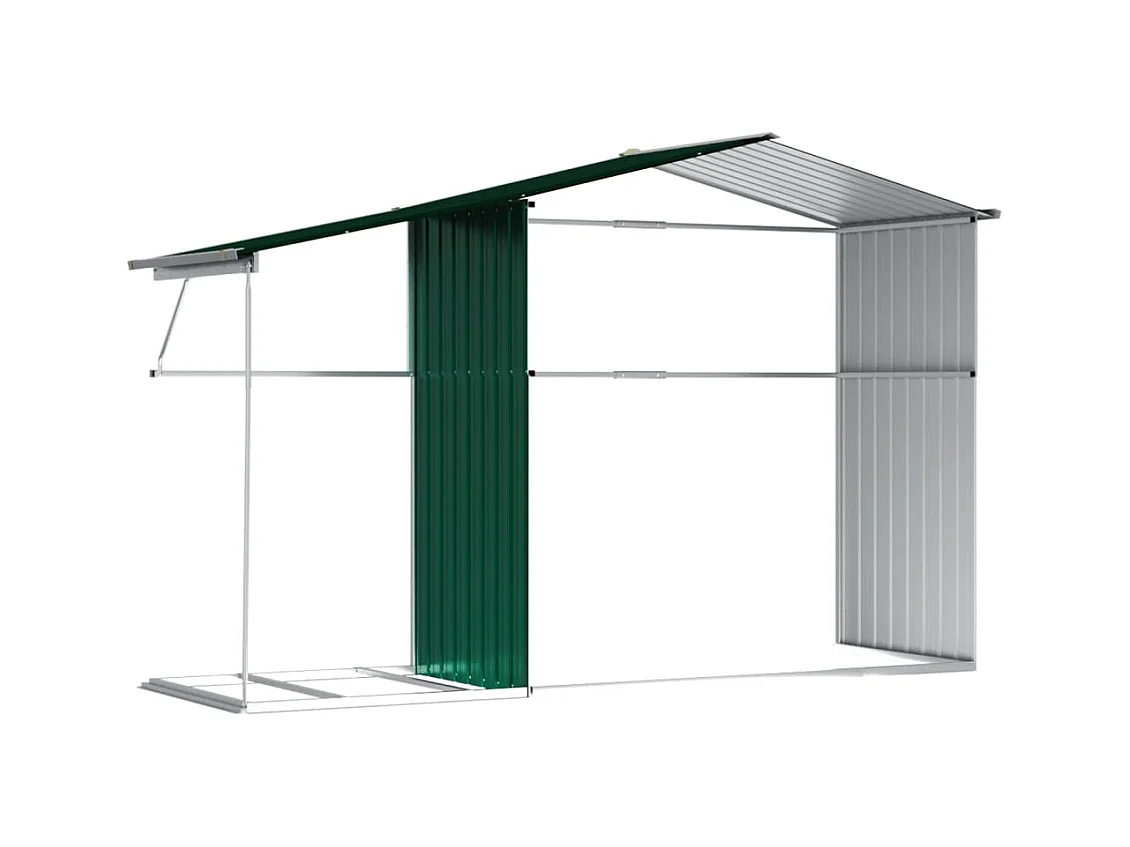 Lakeville  Abri de jardin vert 277x192,5x179 cm acier galvanisé