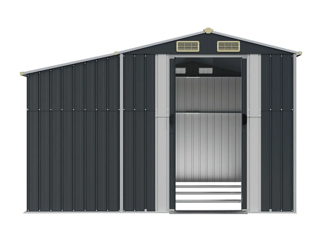 Lakeville  Abri de jardin anthracite 277x365,5x179 cm acier galvanisé