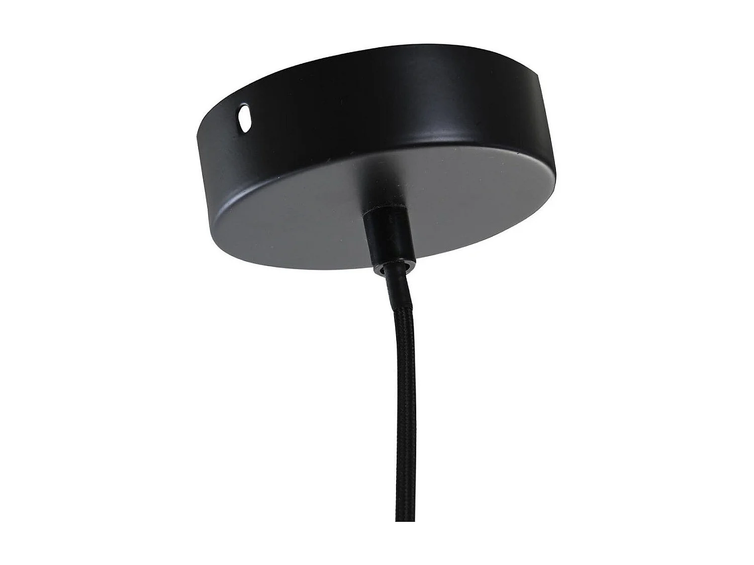 Lámpara de techo de 23x64x64 cm de ratán calado en forma de pétalos en color beige Daila