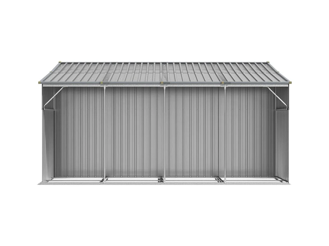 Lakeville  Abri de jardin gris 277x365,5x179 cm acier galvanisé