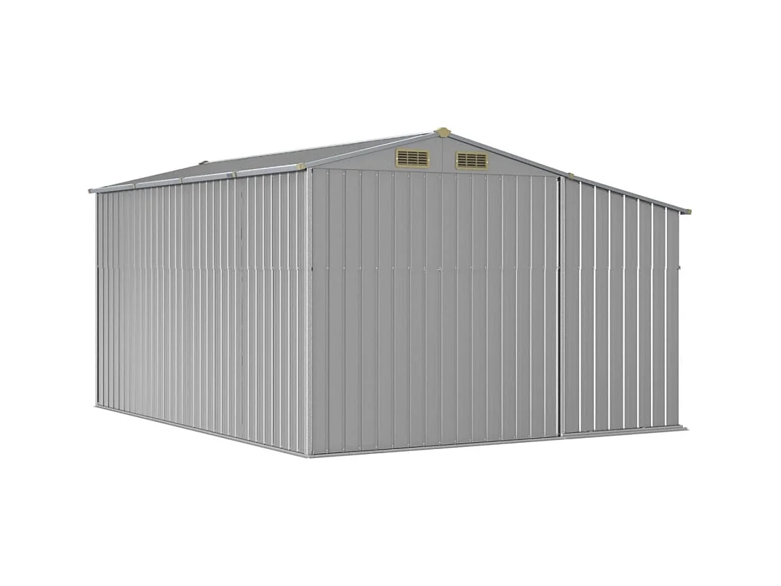 Lakeville  Abri de jardin gris 277x365,5x179 cm acier galvanisé