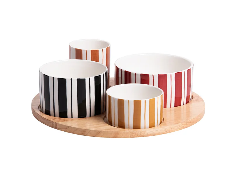 Service apéritif 4 pièces Singita 28,5 cm