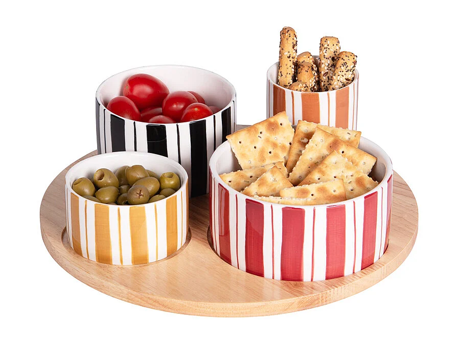 Service apéritif 4 pièces Singita 28,5 cm