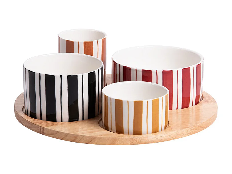 Service apéritif 4 pièces Singita 28,5 cm