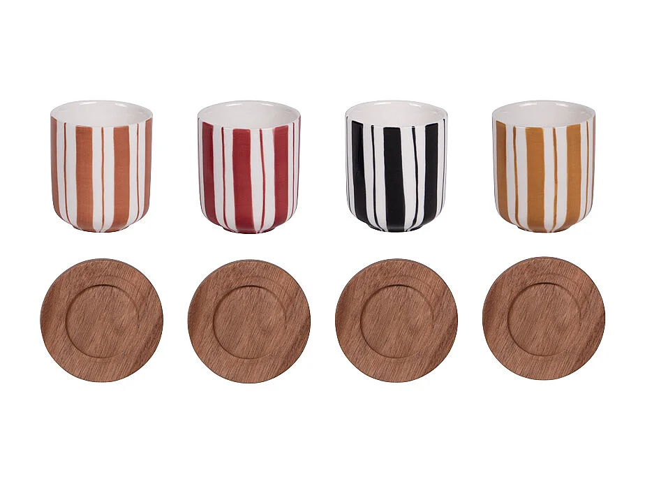 Coffret 4 tasses Singita 10 cl