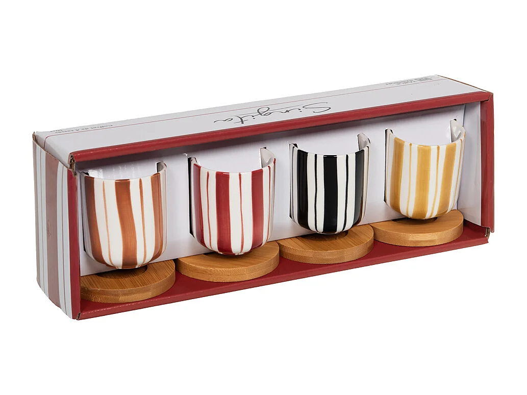 Coffret 4 tasses Singita 10 cl