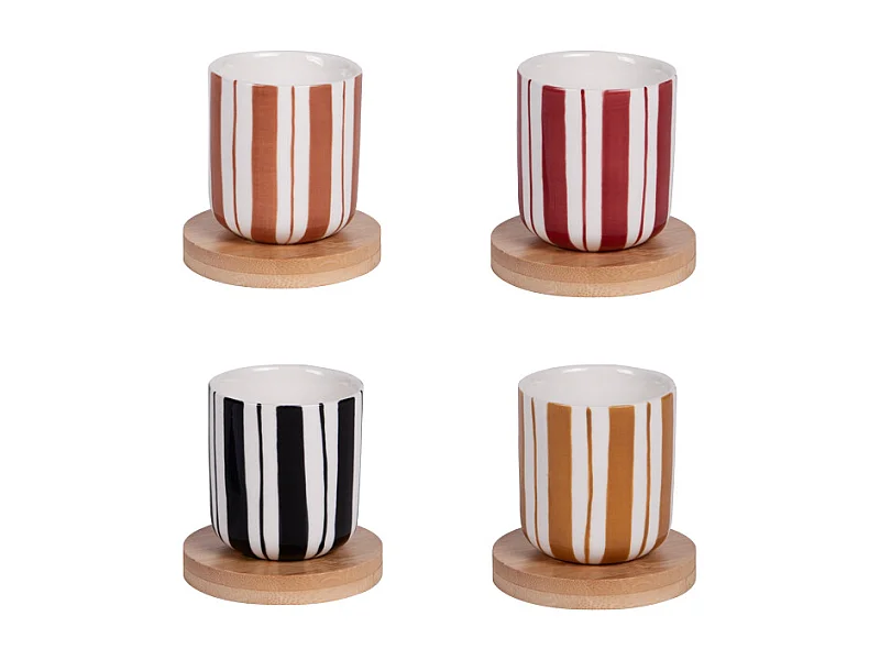 Coffret 4 tasses Singita 10 cl