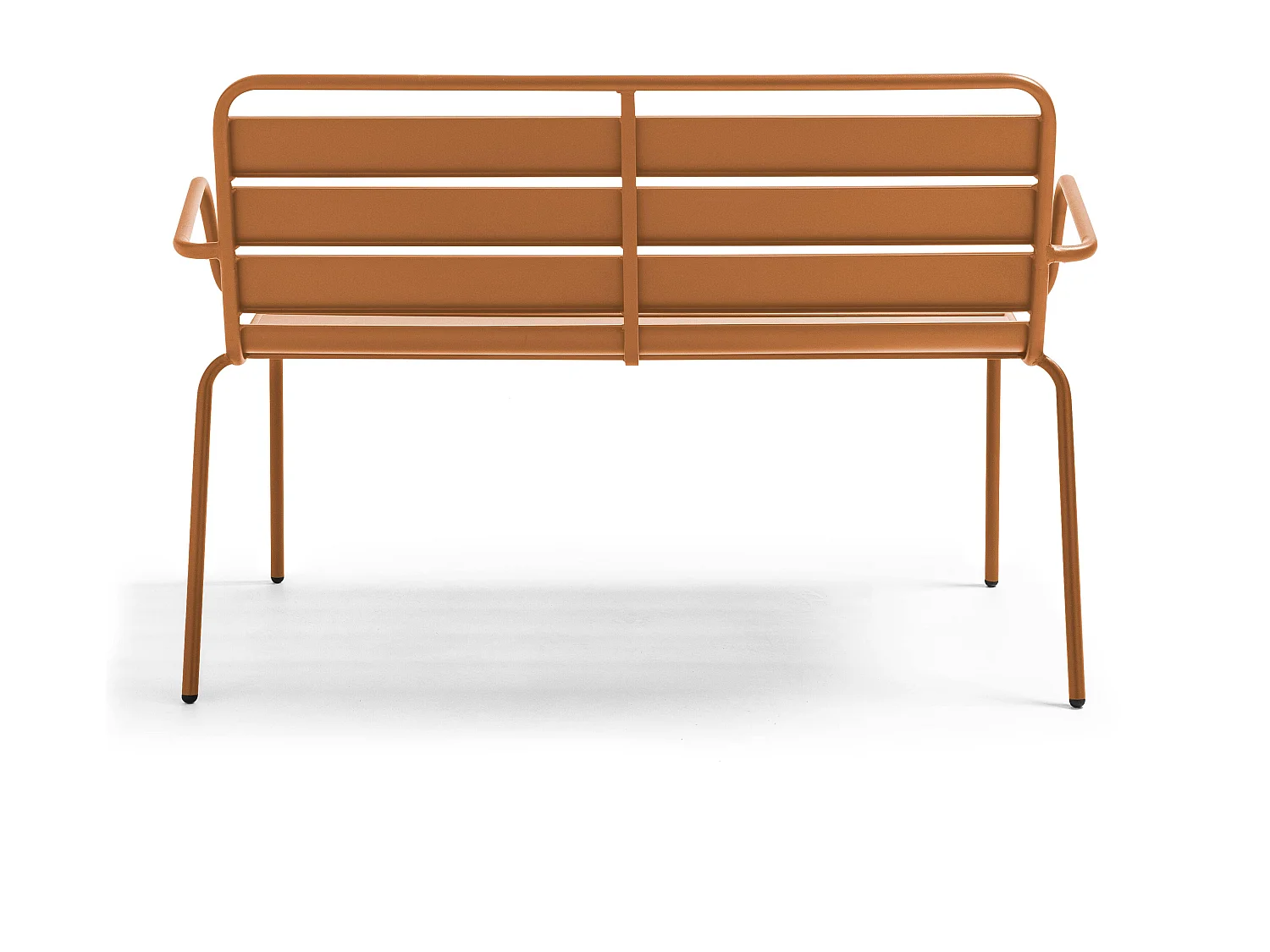 Banc de jardin en métal caramel - Palavas