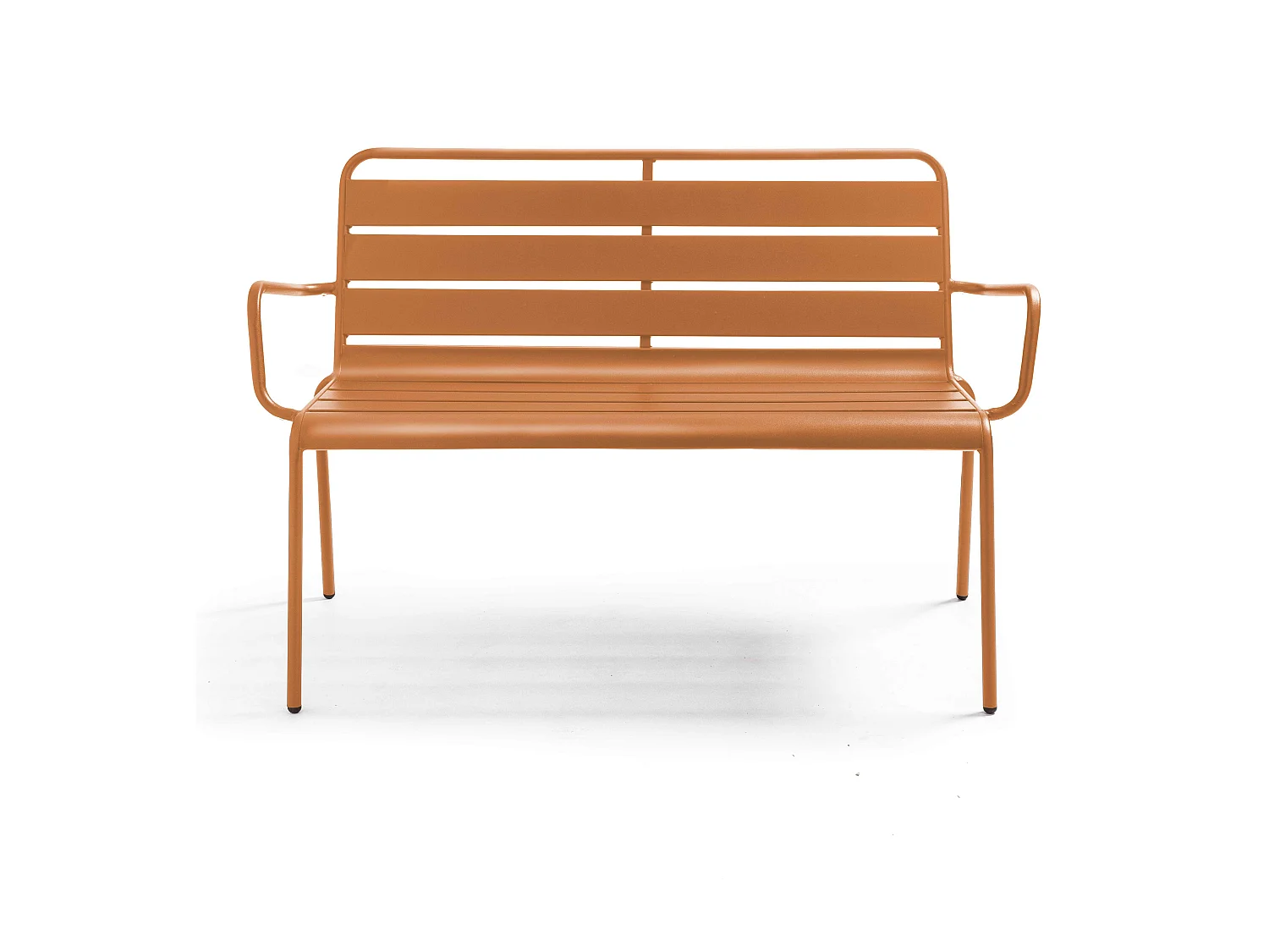 Banc de jardin en métal caramel - Palavas
