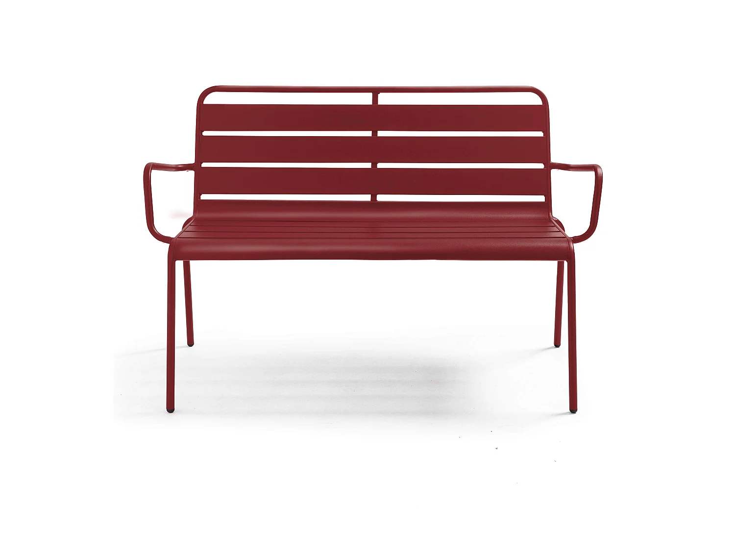 Banc de jardin en métal pourpre - Palavas
